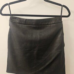Banana Republic faux leather mini skirt